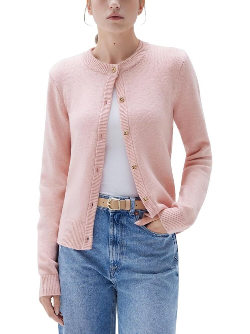 Cozy Cashmere Blend Chunky Cardigan Sweater - Button-Up Layering Essential